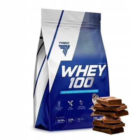 Trec Whey 100 700g o smaku czekoladowym