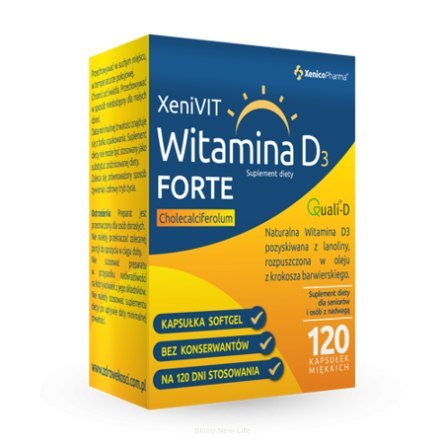 Xenico XeniVIT Witamina D Forte 120 kapsułek