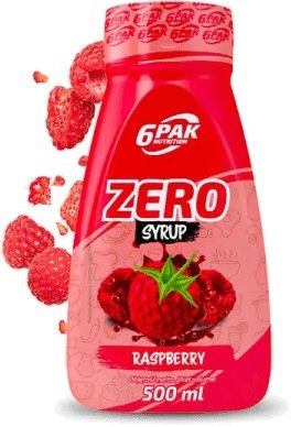 6PAK Syrop Zero 500 ml o smaku malinowym