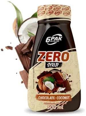 6PAK Syrop Zero 500ml o smaku czekoladowo-kokosowym