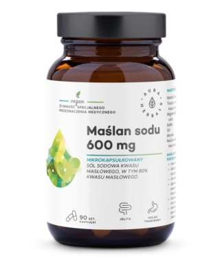 Aura Herbals Maślan sodu 600mg 90 kapsułek