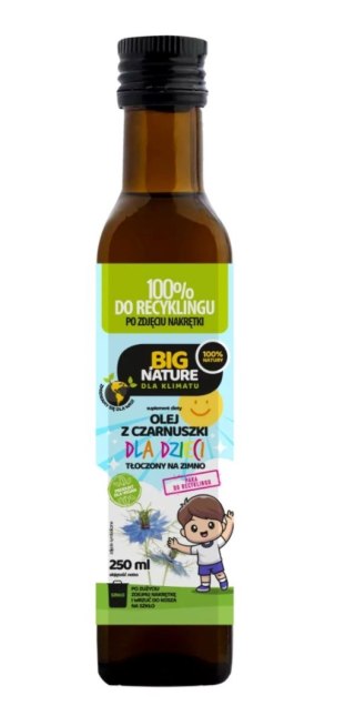 Big Nature Olej Dla Dzieci z czarnuszki tłoczony na zimno 250ml