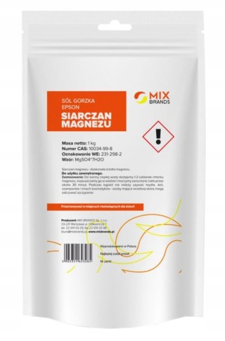 Big Nature Siarczan magnezu - Sól gorzka Epsom 1kg