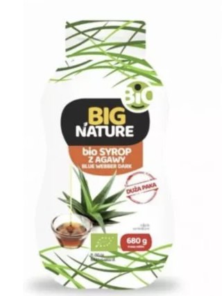 Big Nature Syrop z agawy blue webber dark bio 680g