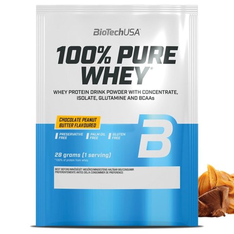 BioTech USA 100% Pure Whey 28g o smaku czekoladowo-orzechowym