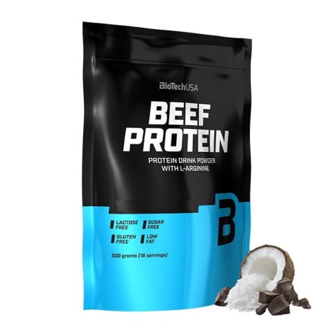 BioTech USA Beef Protein 500g o smaku kokosowo - czekoladowym