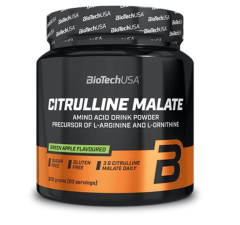 BioTech USA Citrulline Malate 300g o smaku jabłkowym