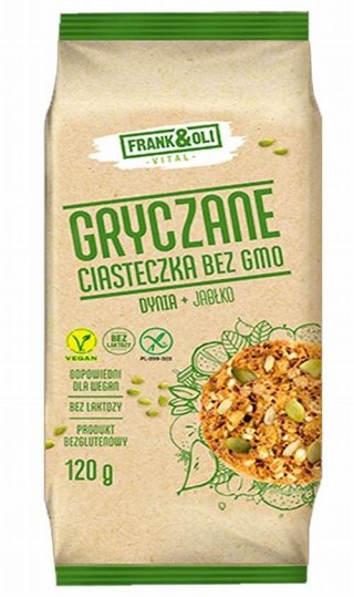 Frank&Oli Ciastka Gryczane Bezglutenowe Dynia + Jabłko 120g