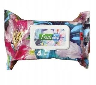 Fresh Days Chusteczki nawilżane o zapachu tropic flower 120 sztuk