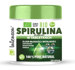 Intenson Bio Spirulina 100% 200 tabletek