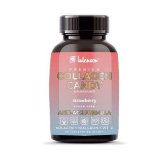 Intenson Collagen Candy o smaku truskawkowym 60 tabletek