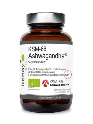 Kenay Ashwagandha KSM-66 BIO 60 kapsułek