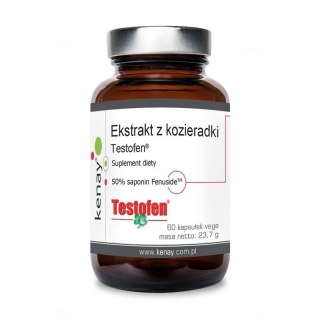 Kenay Ekstrakt z kozieradki Testofen 600mg 60 kapsułek