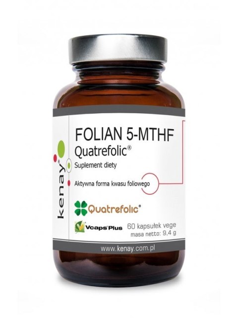 Kenay Folian 5-MTHF Quatrefolic (Kwas foliowy) 60 kapsułek