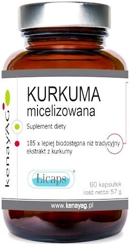 Kenay Kurkuma Micelizowana Licaps 240 kapsułek