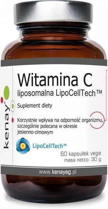 Kenay Witamina C Liposomalna LipoCellTech 60 kapsułek