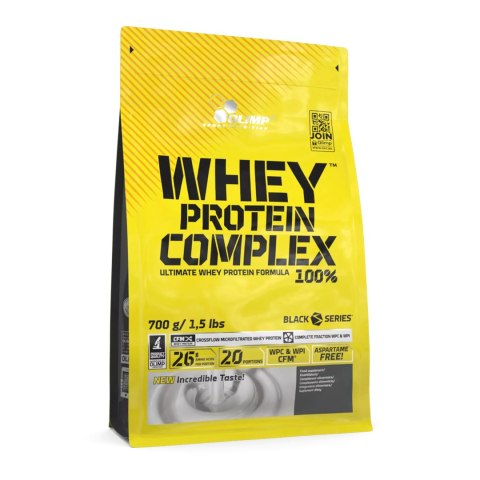 Olimp Whey Protein Complex 100% 0,7kg o smaku białej czekolady z maliną