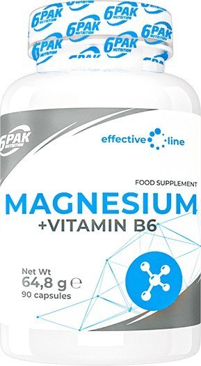 6PAK EL Magnesium + B6 90 kapsułek