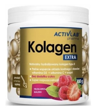 ActivLab Kolagen Extra o smaku malina-truskawka 300 g