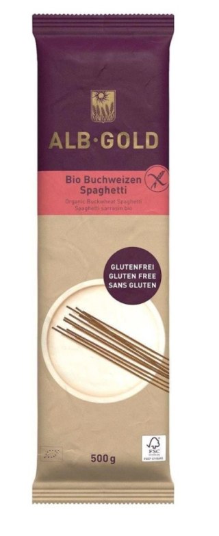 Alb Gold Makaron (Gryczany) Spaghetti Bezglutenowy BIO 500 g