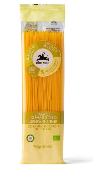 Alce Nero Makaron (Kukurydziano-Ryżowy) Spaghetti Bezglutenowy BIO 250 g