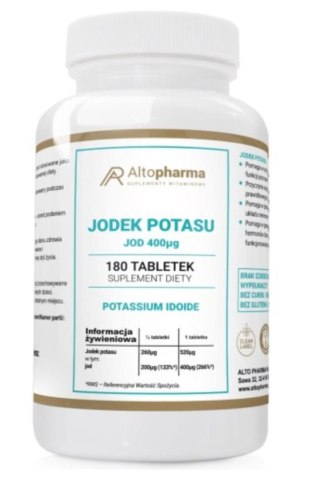 Altopharma Jodek Potasu 400 µg Vege 180 tabletek