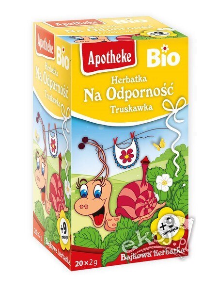 Apotheke Herbatka Dla Dzieci Truskawka Po 9 Miesiącu BIO 40g (20x2g)