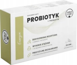 Aura Care Energia Probiotyk + Prebiotyk 32 mld CFU 30 kapsułek