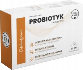 Aura Care Odchudzanie Probiotyk + Prebiotyk 35 mld CFU 30 kapsułek