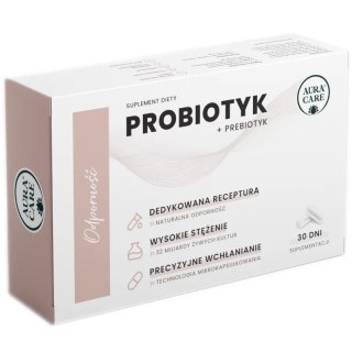 Aura Care Odporność Probiotyk + Prebiotyk 32 mld CFU 30 kapsułek