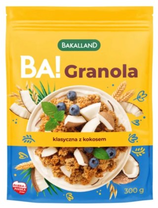 Bakalland BA! Granola klasyczna z kokosem 300 g