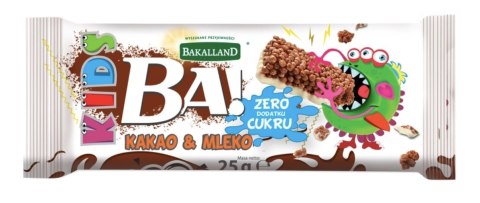 Bakalland Ba! Baton KIDS! Kakao i Mleko 25 g