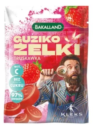 Bakalland Kleks Guziko żelki truskawkowe 34 g