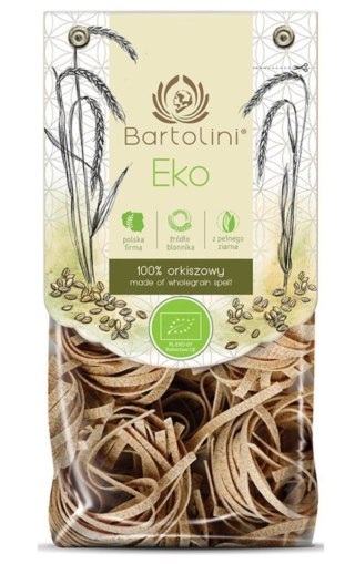 Bartolini Makaron Orkiszowy Razowy Gniazda BIO 250 g