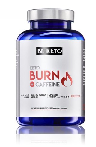 BeKeto Keto Burn z kofeiną - spalacz tłuszczu 180 kapsułek