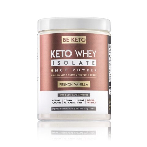 BeKeto Keto Izolat Białka z MCT - Francuska wanilia 300g