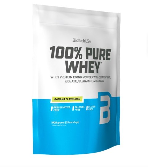 BioTech USA 100% Pure Whey 1000g o smaku bananowym