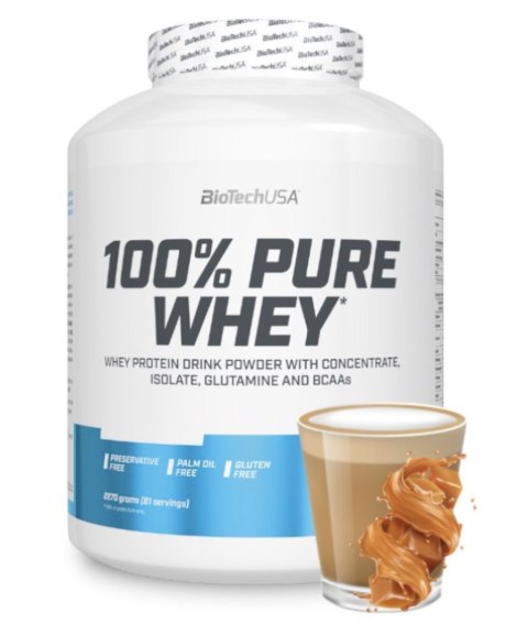 BioTech USA 100% Pure Whey 2270g o smaku karmel-cappuccino