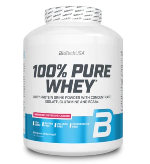 BioTech USA 100% Pure Whey 2270g o smaku sernika z malinami