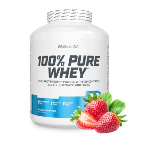 BioTech USA 100% Pure Whey 2270g o smaku truskawkowym