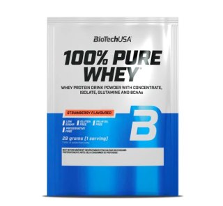 BioTech USA 100% Pure Whey 28g o smaku truskawkowym