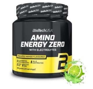 BioTech USA Amino Energy zero with electrolytes 360g o smaku limonkowym