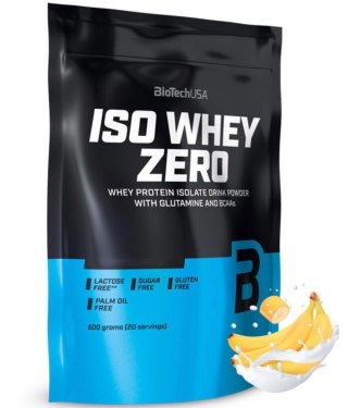 BioTech USA Iso Whey 500g lactose reduced o smaku bananowym