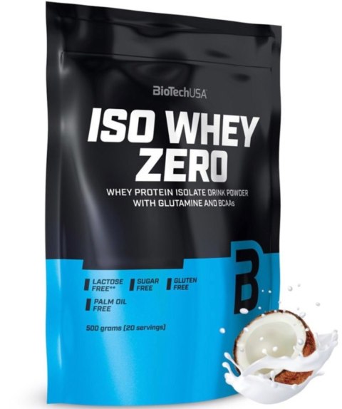 BioTech USA Iso Whey 500g lactose reduced o smaku kokosowym