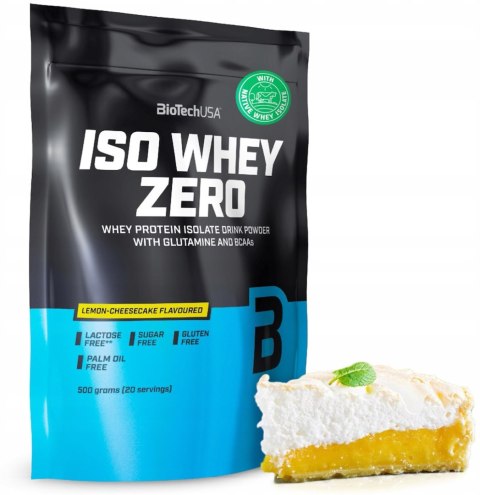 BioTech USA Iso Whey 500g lactose reduced o smaku lemon cheesecake