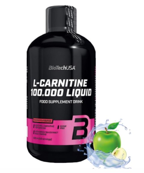 BioTech USA L-carnitine 100.000 500ml o smaku jabłkowym