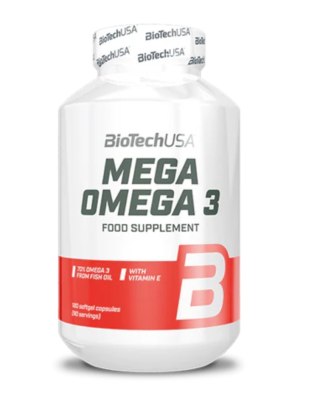 BioTech USA Mega Omega 3 180 kapsułek