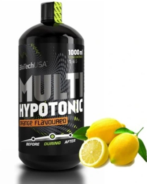 BioTech USA Multi Hypotonic Drink 1:65 1000ml o smaku cytrynowym