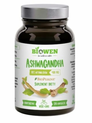 Biowen Ashwagandha 400 mg + 10% witanolidów 40 mg 120 kapsułek