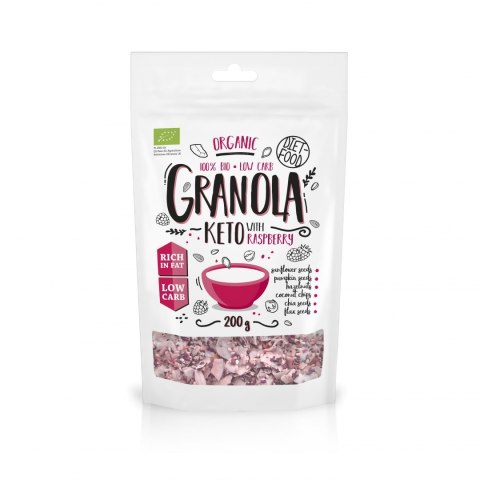 Diet Food Granola Keto z maliną Bio 200g